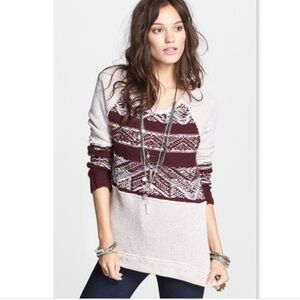 Free People Snow Angel Pullover Nordic Tunic